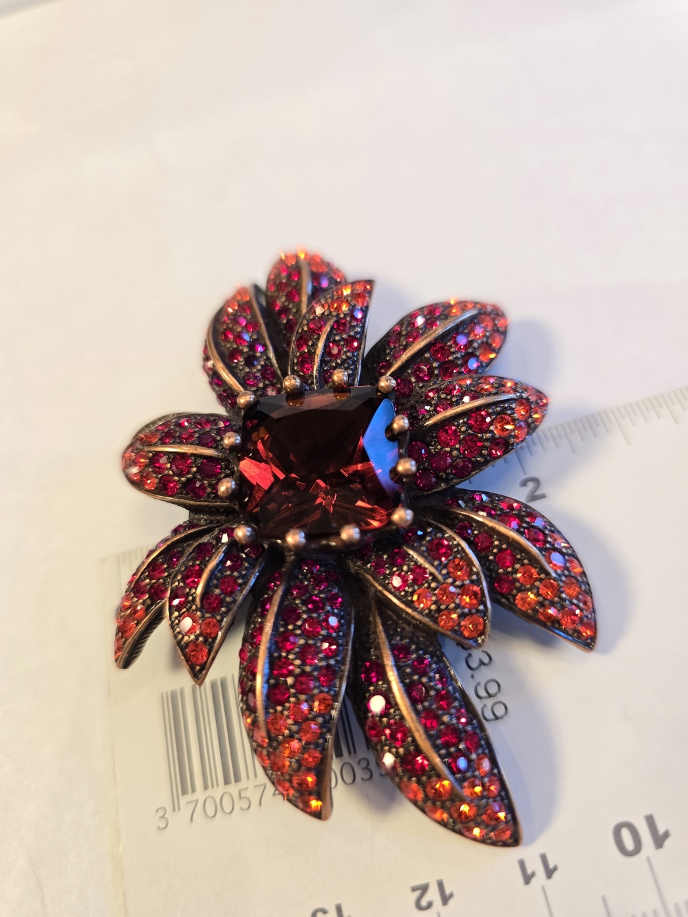 JOAN RIVERS CLASSICS COLLECTION Crystal Floral Brooch - Women's Jewelry - Picture 9 of 11